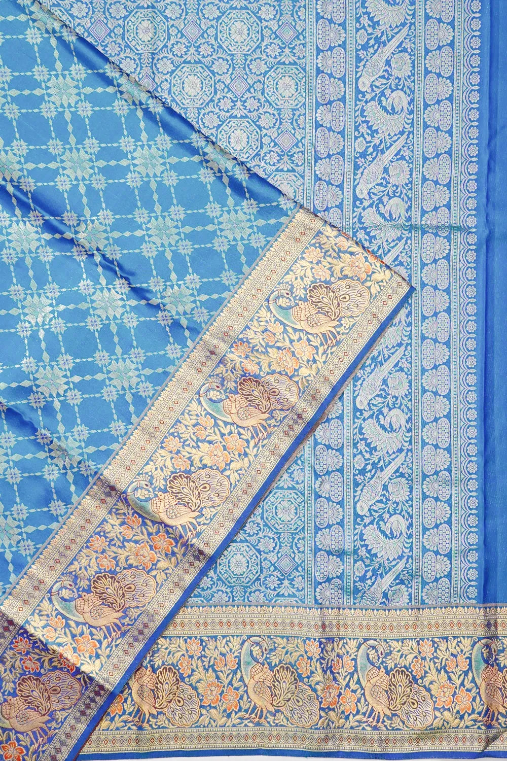 Bridal Banarasi — Champagne Gold Jaal